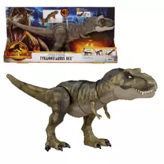 JURASSIC WORLD - Dinosaurio t-rex golpea y devora jurassic world hdy55