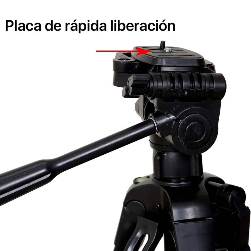 Trípode Celular Cámara Profesional 136m Clip Disparador Bluetooth