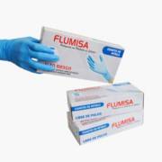 GUANTES NITRILO 3.5 GR TALLA L MARCA: FLUMISA - PACK X 3 DISPLAY GENERICO