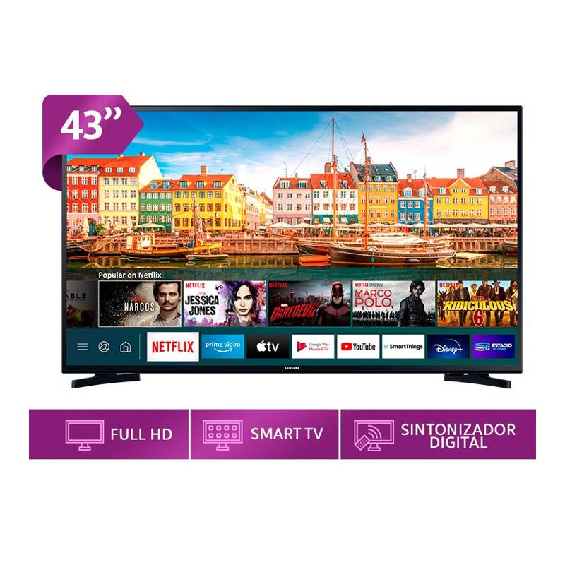 SAMSUNG - Televisor Samsung LED FHD Smart Tv 43-T5202