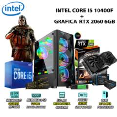 Computadora Gamer Core i5 10400F RAM 16GB SSD 480GB GRAFICA GIGABYTE RTX 2060 6GB BLACK