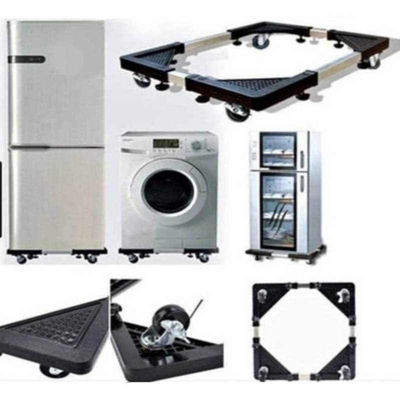 Base con ruedas para Lavadora, Cocina y Refrigeradora de 1 Puerta -  Regulable 70 a 90cm 