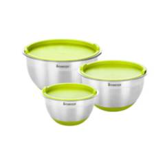 FINEZZA - Set de bowls finezza fz - 1006bw - v de 6 piezas – acerado/verde