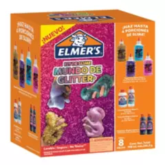 ELMERS - Kit Para Hacer Slime Mundo Glitter 8 Piezas