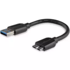 STARTECH - Startech Cable Adaptador Micro USB-B 15cm Disco Externo - USB3AUB15CMS