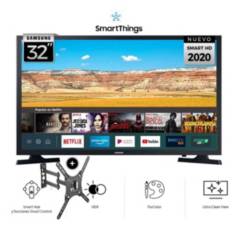 Televisor Samsung LED HD Smart TV 32" UN32T4202AGXPE + Rack