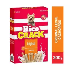 RICOCRACK - Ricocrack Cachorros Original Sabor Leche Snack 200 gr