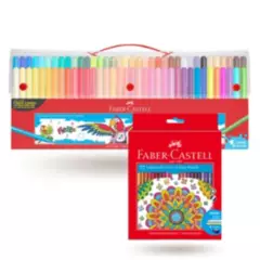 FABER-CASTELL - Pack Colores y Plumones x 144