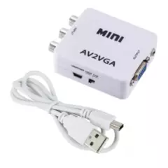 MINI - Convertidor Adaptador Video RCA AV a VGA