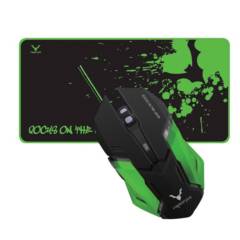 WESDAR - Wesdar - Combo Gaming Mouse  Mouse Pad X2 Verde