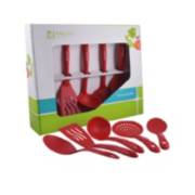 Set de Cucharones Utensilios de Silicona para Cocina Rojo 12PCS 528U -  Promart