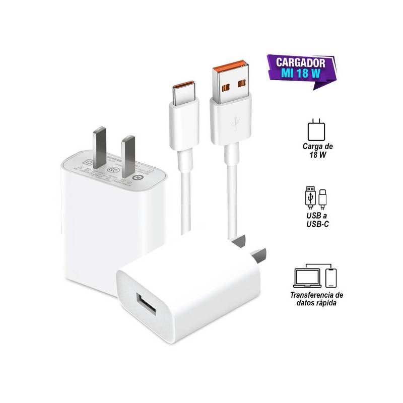 Cargador USB C Genérico de Carga Rápida