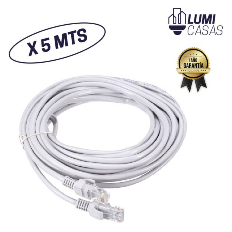 Cable De Red Utp Ethernet 10 Metros Cat 5e Armado Internet