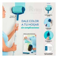 RYBIU IMPORT - Bolillo para Pintura de Casa y Oficina de Color Azul