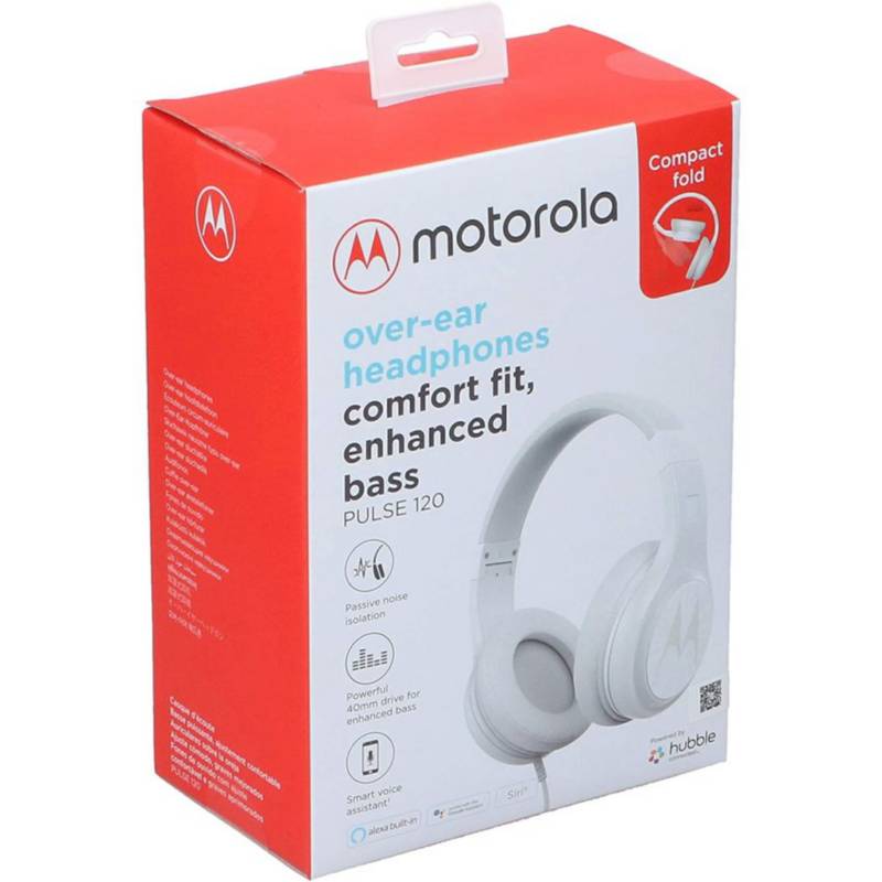 Auriculares Over ear 3.5 mm Motorola Pulse 120 Blanco
