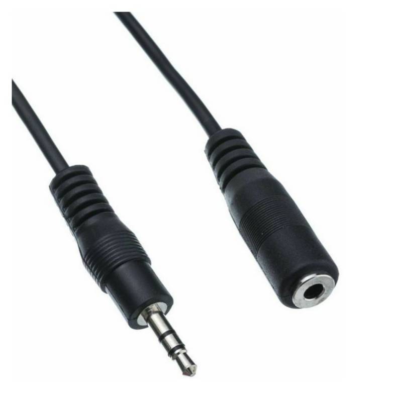 Cable extensión de audio 3.5mm macho a hembra 1.5 metros