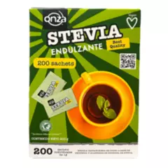 ONZA - Stevia en polvo Onza caja x 200 sobres