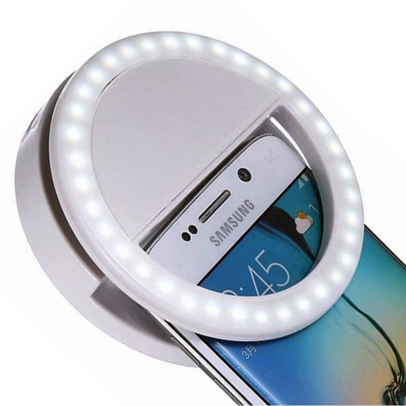 Mini aro de luz led para celular clip recargable OEM