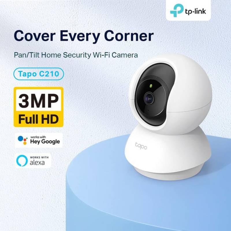 Tapo c210 3mp 2k cámara wi-fi de vigilancia interior 360º tp-link TP LINK