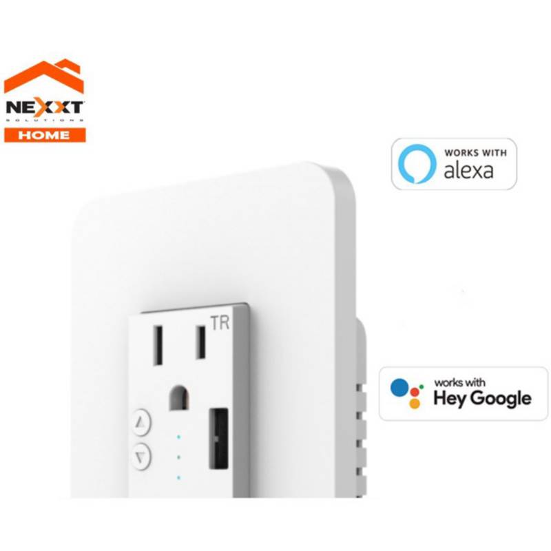 Tomacorriente inteligente Wifi de Pared enchufe puerto USB