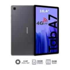 SAMSUNG - Tablet 10.4 Galaxy Tab A7 4G LTE 3GB 64GB SM-T505 – Negro
