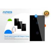 INTERRUPTOR TÁCTIL SMART WIFI NEGRO 3 BOTONES FUTECH GENERICO