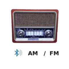 GENERICO - Radio Portatil AM FM Retro Vintage Parlante Bluetooth Mp3 Recargable