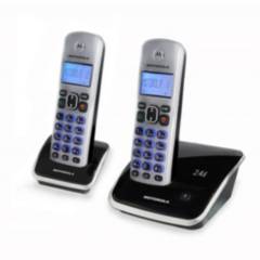 Telefono Inalambrico Motorola AURI3520S-2 Plata con anexos