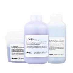 DAVINES LOVE SMOOTHING–Shampoo+Acondicionador 250 ml+Crema de Peinar 100 ml