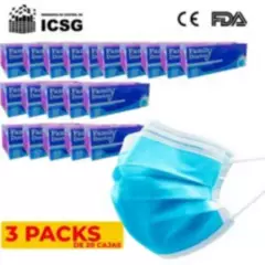 FAMILY DOCTOR - Mascarilla Quirurgica 3 Pliegues Desechable Family Doctor-3 PACK-20 CAJAS