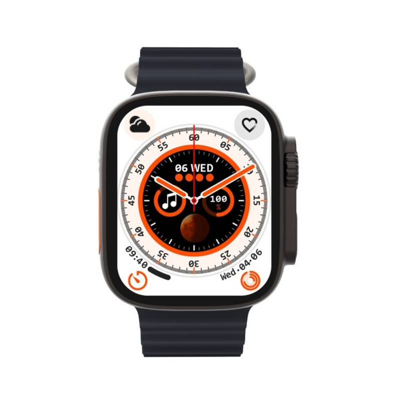 Reloj Inteligente Hk9 Pro Amoled Serie 8 Reloj Deportivo Com Color De La  Malla Gris