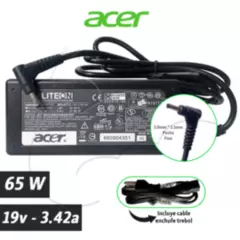 OEM - Cargador Acer Aspire ( Punta Fina ) - 19v 3.42a  65w