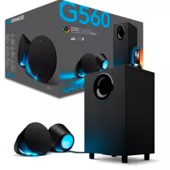 LOGITECH - Parlante Gamer Inalámbrico Logitech G560 RGB Bluetooth 2.1 120Watts Reales negro