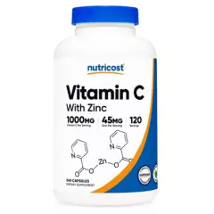 NUTRICOST - Vitamina C 1000 mg 120 capsulas Vitamin C