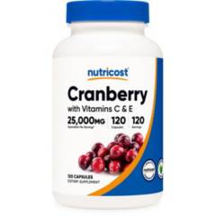 NUTRICOST - Cranberry 25000 Mg Con Vitamina C E Candida support