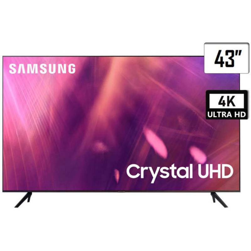 SAMSUNG - Televisor Samsung 43 Smart TV UHD 4K UN43AU7090GXPE