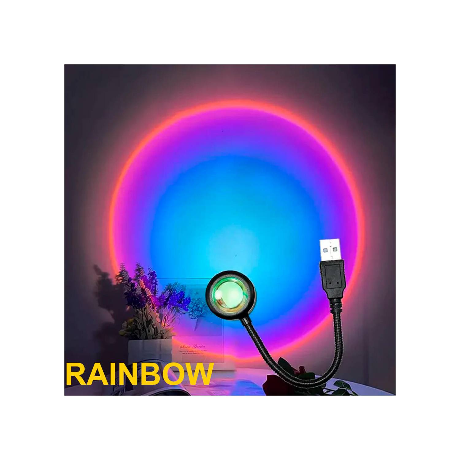 Pack de Luces LED USB Multicolores Atmosféricos Sunset y Rainbow AURELA