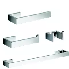 GENERICO - Platinium - Set de 4 piezas de accesorios de acero inoxidable #304