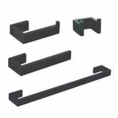 GENERICO - Platinium - Set de 4 piezas de accesorios de acero inoxidable #304