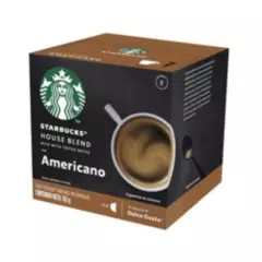 NESCAFE DOLCE GUSTO - Cápsula de Café Starbucks House Blend Americano - Caja 12 und