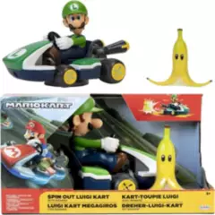 JAKKS PACIFIC - Super Mario Mariokart de 2.5 pulgadas Vehículo Luigi Racer