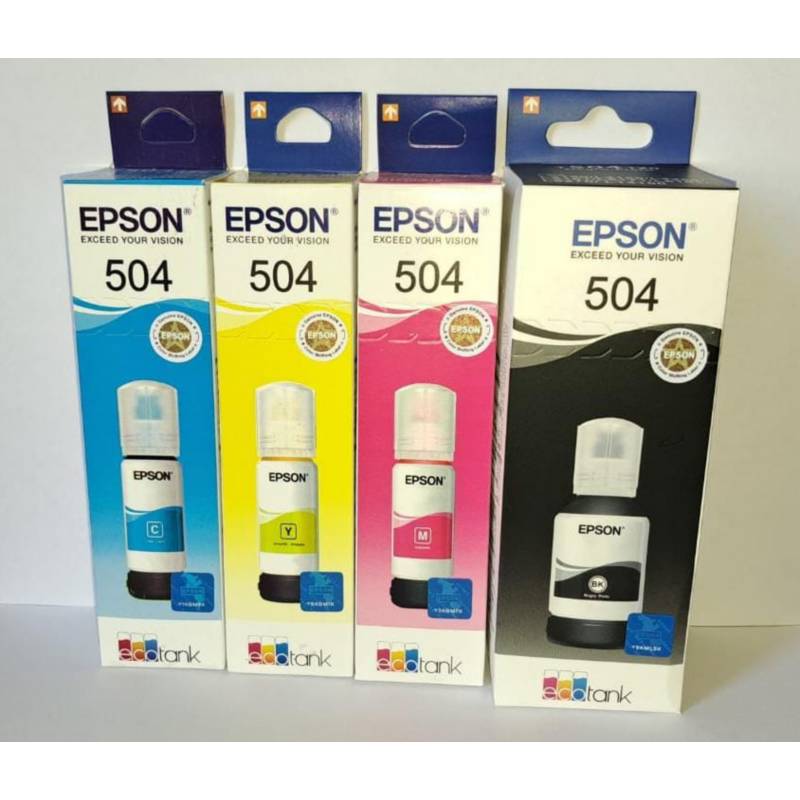 EPSON - Kit de Tinta Epson 4 Colores  T504 PARA L4150, L4160, L6171