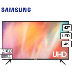 SAMSUNG - Televisor samsung 43" uhd smart tv 2021 un43au7090gxpe - negro
