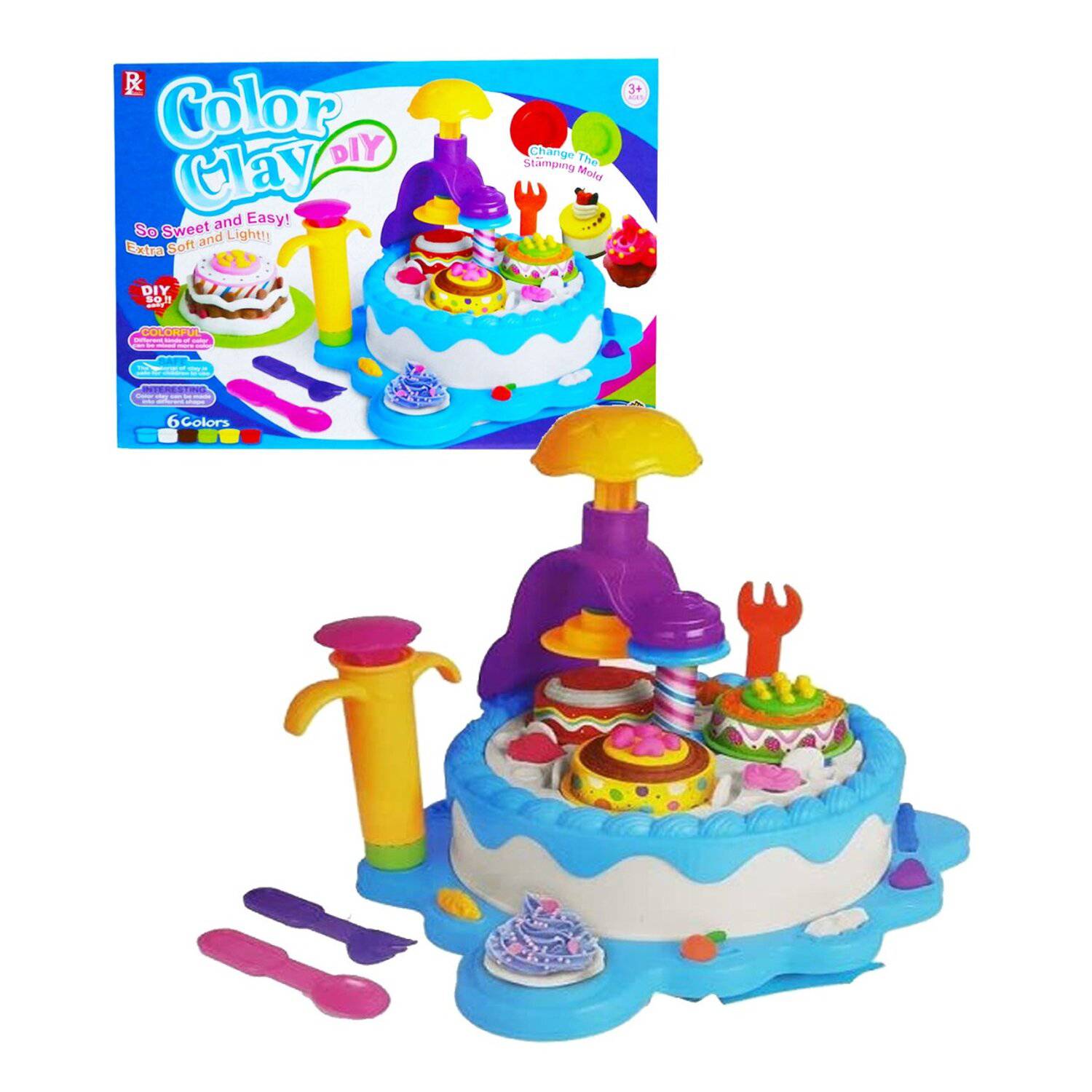 Juguete Set de Pastel de Plastilina Moldeable JP SOPORTECOM 