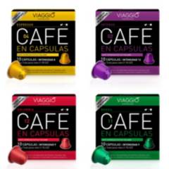 VIAGGIO ESPRESSO - Pack mixto Viaggio: 40 cápsulas de café para el sistema Nespresso® original