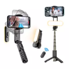 KREED - Establizador Gimball para celular tripode palo de selfie luz led Q09