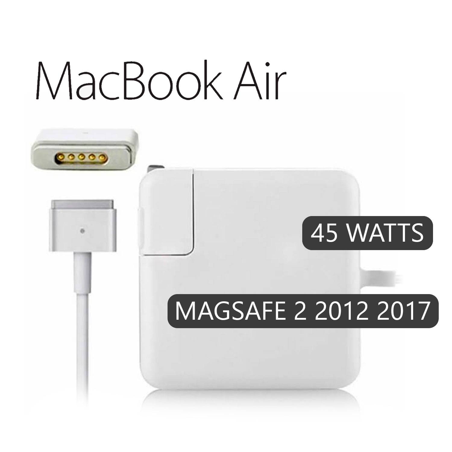 Cargador Macbook Air 11 13 Magsafe 2 45w 2012-2017 GENERICO