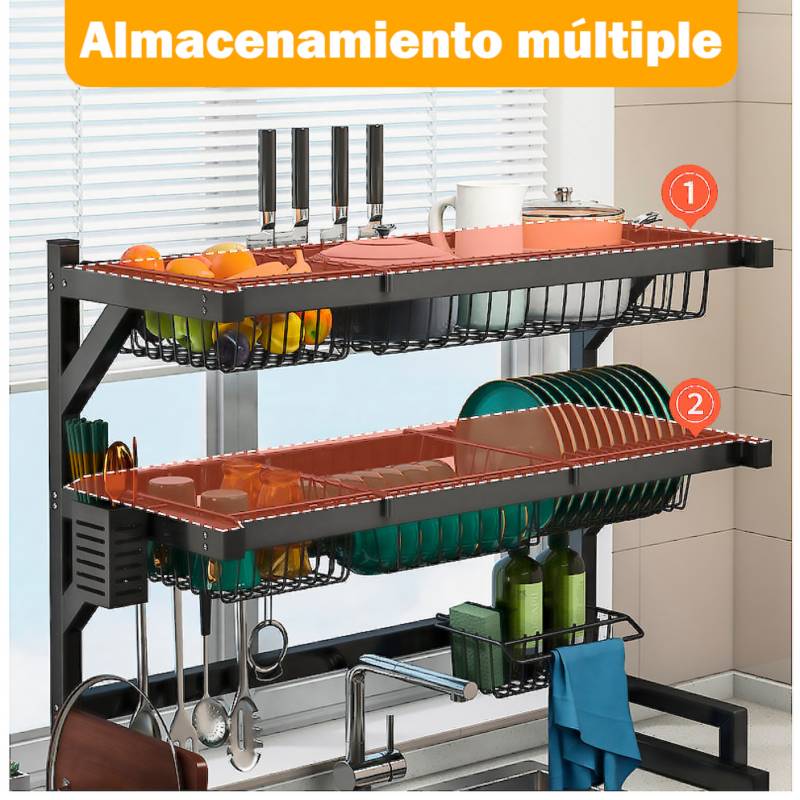 Escurridor e Organizador de Platos Para Cocina 65cm GENERICO