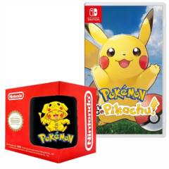 Pokemon lets go pikachu nintendo switch +taza