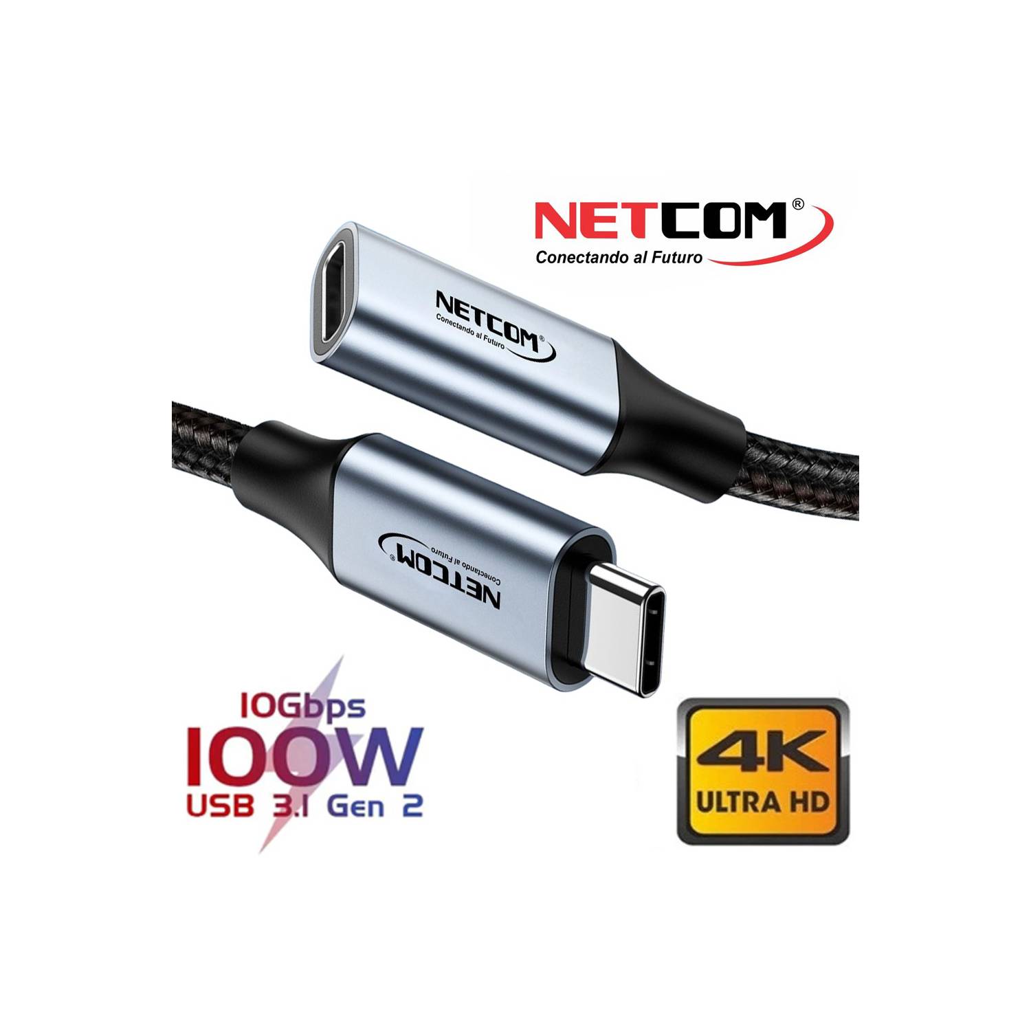 Cable USB-C 3.1 Macho-Hembra, 3m